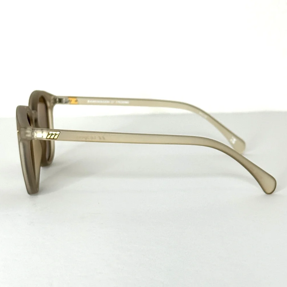 LE SPECS Bandwagon NEW Sunglasses Matte Stone Frame With Copper Mirror Lens NEW